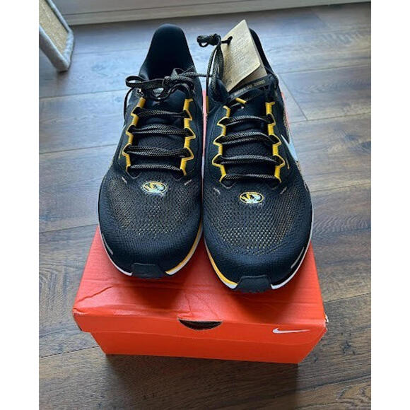 Men Nike Air Zoom Pegasus 41 Running Shoes Size 14 Missouri Tigers Black FZ5129 - Picture 6 of 13